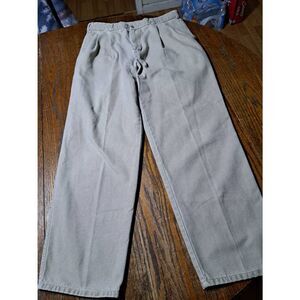 34x31 Levi Dockers Frosted Faded Khaki Tan Pants with Pleated Front Pockets